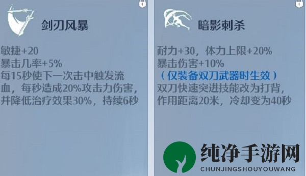 《诺亚之心》双刀技能加点及天赋推荐